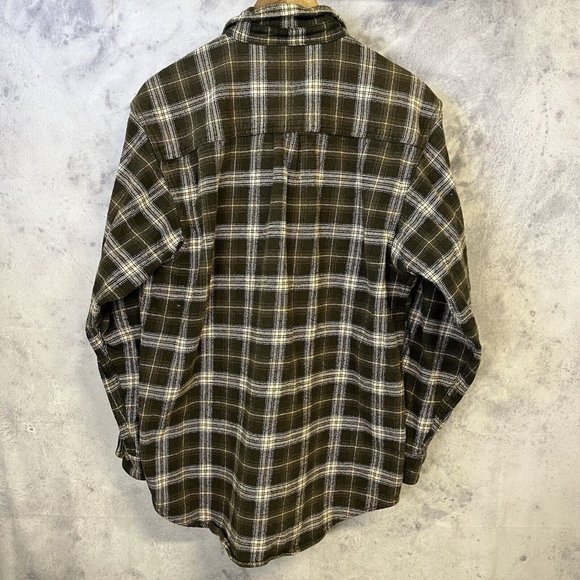 Field & Stream Flannel Button Shirt Long Sleeve Mens Medium Plaid I3 - Picture 2 of 12